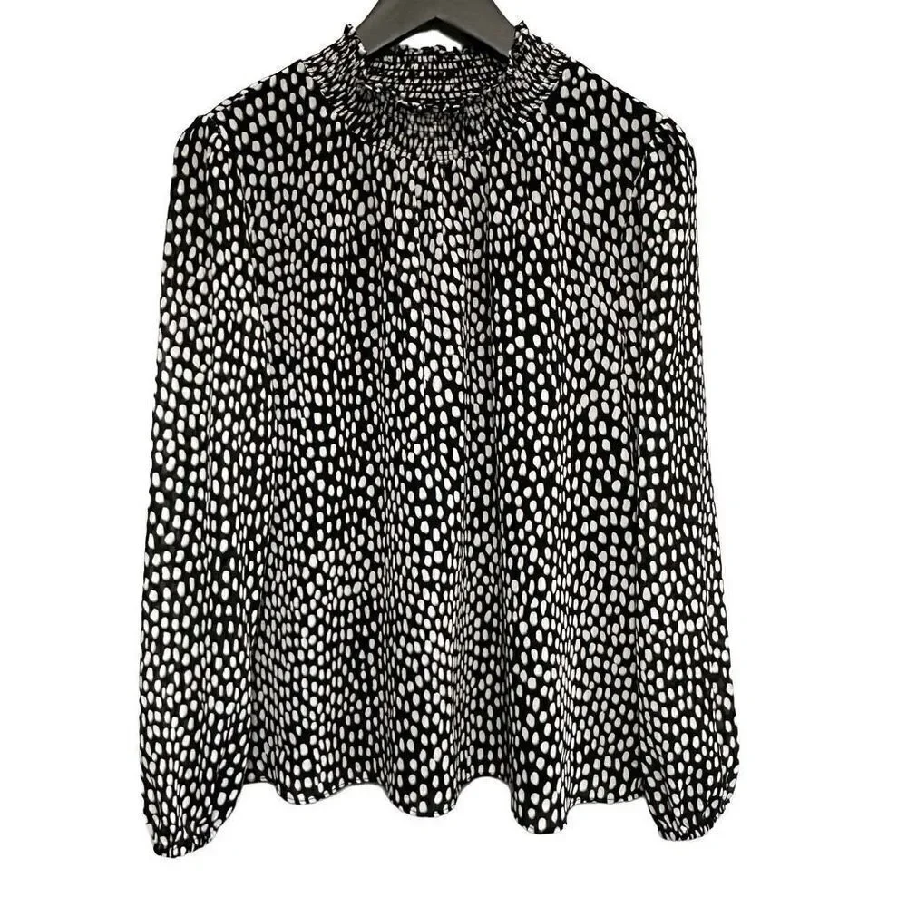 J Crew ruffled blouse size small